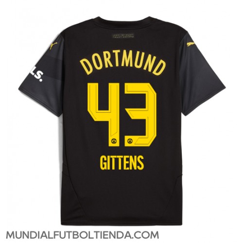 Camiseta Borussia Dortmund Jamie Bynoe-Gittens #43 Segunda Equipación Replica 2024-25 mangas cortas